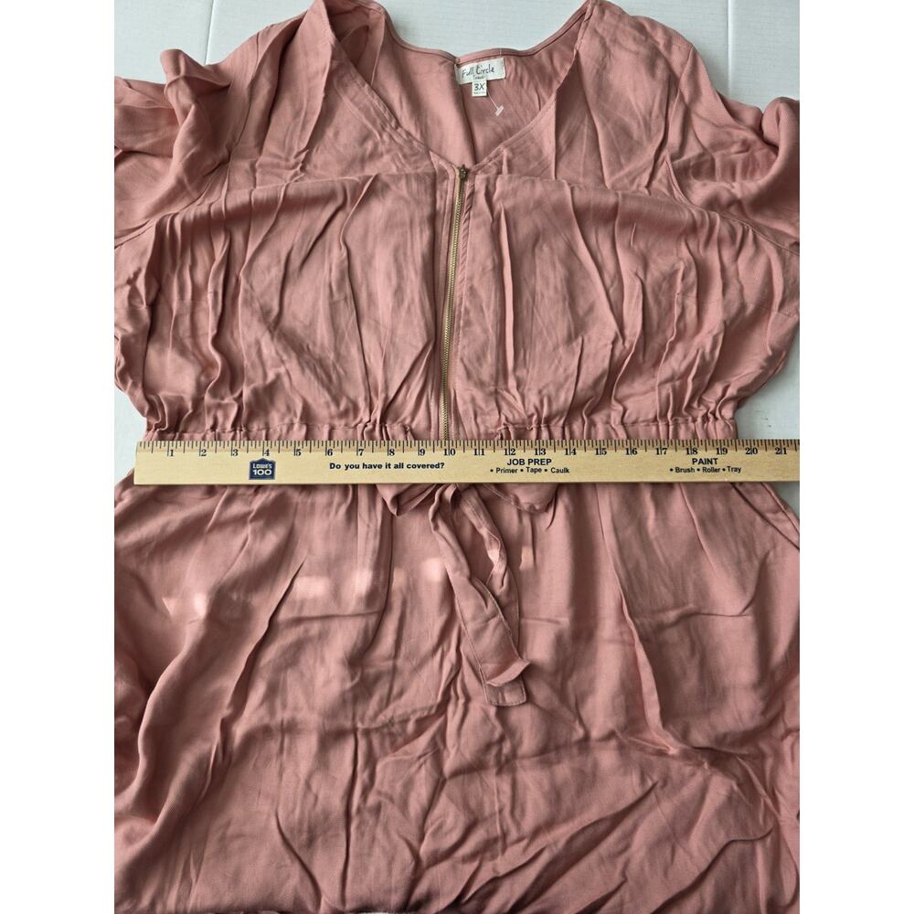 Full Circle Trends Dress NWT Long Sleeve Pink With Pockets 3X - Picture 8 of 11
